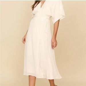 Reformation Karen Dress Ivory Size Medium
